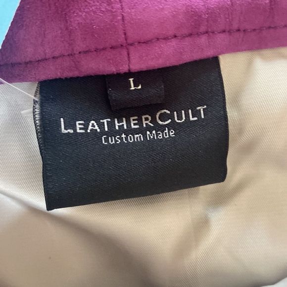 Leather cult mini skirt size large - Picture 4 of 6